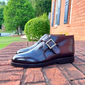 Vintage KENNETH COLE (1995) Criss-Cross Double Monkstrap Ankle Boots